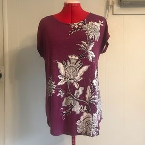 Westport 1962 Women’s Purple Floral Blouse, Size M